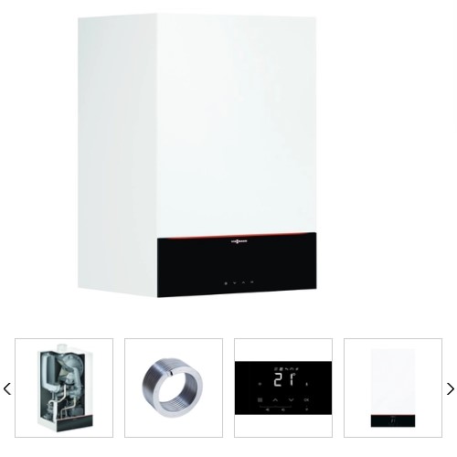 CENTRALĂ TERMICĂ ÎN CONDENSAŢIE VITODENS 100-W, Z022921, VIESSMANN, 25 KW, CU TUBULATURĂ